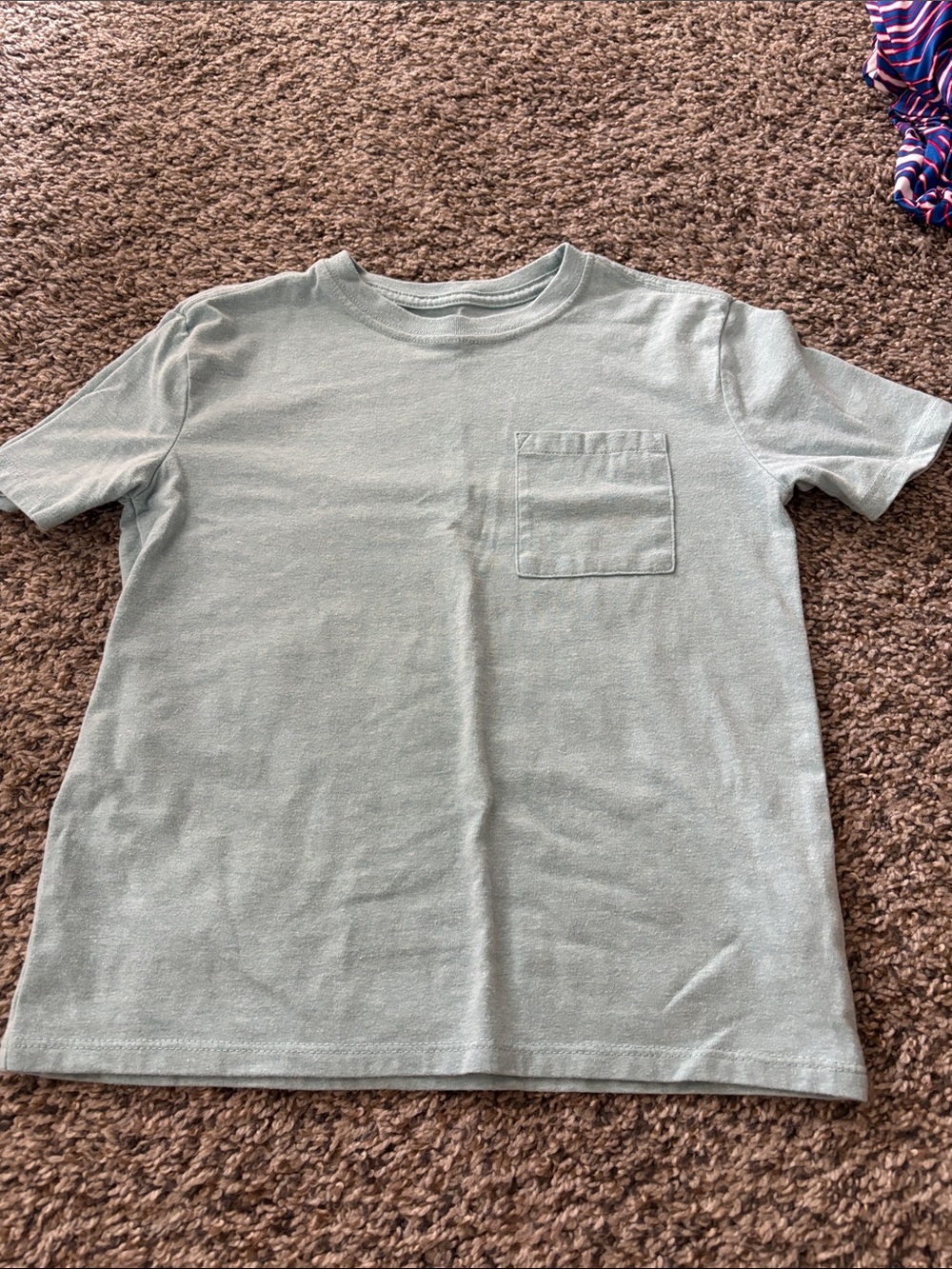 wonder nation Short Sleeve Pocket Tee - Light Blue